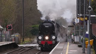 34046 Braunton tackles the Surrey Hills on an LSL Private Charter  131221 [upl. by Acirahs478]