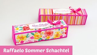 Diese Schachtel kannst Du nur im Sommer bastelnGeschenkbox mit Stampin Up [upl. by Ailegna]