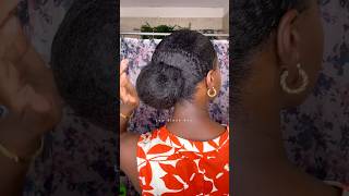 ✨LOW SLEEK BUN natural hair✨ [upl. by Lewls]