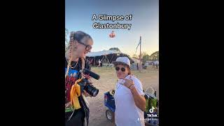 Our Glastonbury Camera Roll 🍑🎪✨ femalemusician music reels vlog shorts festival [upl. by Ettinger]