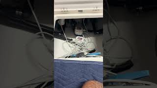 A little before and after action boat wiring bilge area rigging [upl. by Anikal247]