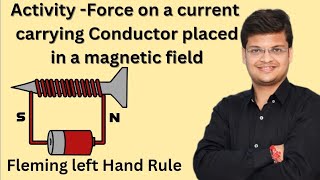 Force on a Current carrying ConductorFlemings left Hand RuleClass 10thPhysicsScienceviralyt [upl. by Roye]