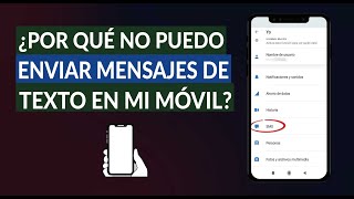 ¿Por qué No Puedo Enviar y Recibir Mensajes de Texto en mi Celular [upl. by Sisi]