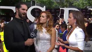 Becky Lynch amp Seth Rollins on ESPN ESPYS 2019 [upl. by Conchita]