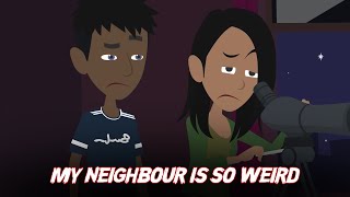 Weird Neighbour Horror Story  Animated Horror Story In Hindi [upl. by Wise331]