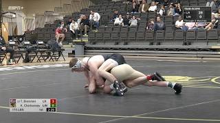 174lbs Tyler Brennan Little Rock vs Kaden Charboneau Lindenwood [upl. by Grayce933]