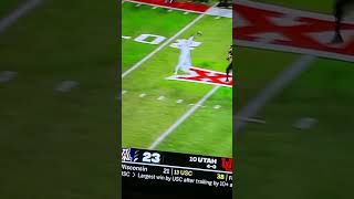 Arizona game clinching interception versus number 10 Utah [upl. by Eceela]