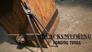 Blacksmithing  Forging tongs [upl. by Yhotmit127]