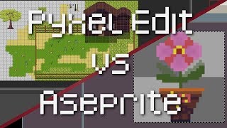 Aseprite vs Pyxel Edit  Pixel Art Animation amp Tile Tool Comparison [upl. by Gombach426]