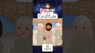 GRATITUDE JESUS HEALS 10 LEPERS · BIBLE STORIES FOR CHILDREN KIDS · ANIMATED CARTOON BIBLE shorts [upl. by Arvo]