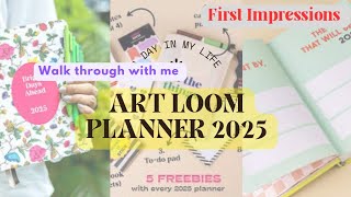 You Wont Believe the FREEBIES You Get with ART LOOM PLANNER 2025 Walkthrough  FIRST IMPRESSIONS [upl. by Hadeis]