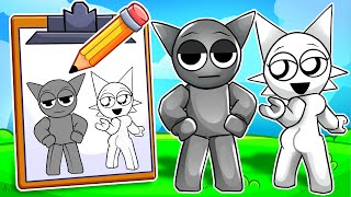 WENDA amp GREY BECOMES What THEY DRAW In ROBLOX Incredibox [upl. by Coretta]