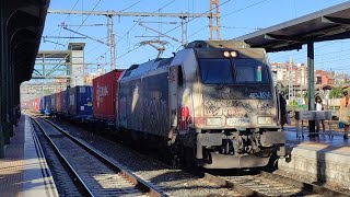 253Teco Renfe MuriedasMadrid saliendo de Valladolid [upl. by Barbi]