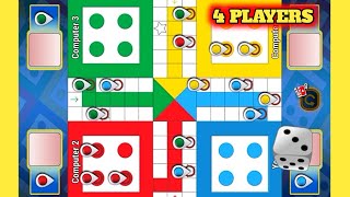 Ludo Game in 4 Players  Ludo King 4 Players  Ludo King  Ludo Gameplay  409 [upl. by Refotsirc51]