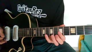 TBone Walker style solo guitar slow blues in A  PeteSchmidtBluesGuitar [upl. by Ashling954]