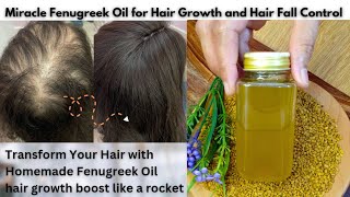 Visible new triple hair growth oil  Diy fenugreek hair oil  Extreme triple hair growth oil [upl. by Hanyaz247]