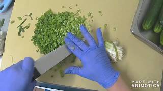 How to cut scallions for sushi [upl. by Jordon201]