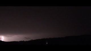 Orage 4 mars 2016 foudre éclair positif  Lightning strike positive [upl. by Harutek]