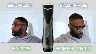 SELF CUT SKIN FADE TUTORIAL ANDIS SUPRA ZR 2 [upl. by Atena304]