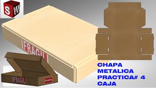 Chapa metalica en solidworks 2019 tutorial practica  4😉 [upl. by Assirrem142]