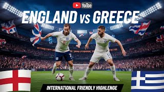 England vs Greece  International Friendly Highlights amp Goals  Full Match Recap [upl. by Berkshire]