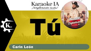 Carin León  Tú  Karaoke [upl. by Fondea958]