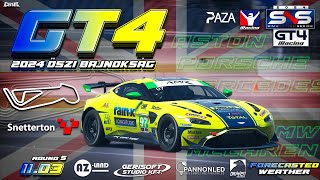 Simunation Series iRacing GT4 bajnokság  5 forduló  Snetterton [upl. by Etnwahs]