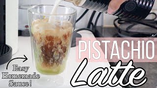 Pistachio Latte At Home  Easy Pistachio Sauce Recipe [upl. by Eldon]