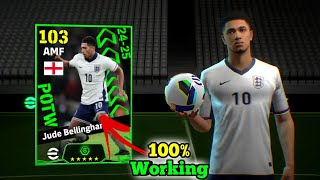 Trick To Get 103 Rated Jude Bellingham From Potw National Pack  eFootball 2025 Mobile [upl. by Atirb]