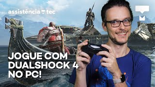 Como usar o controle DualShock 4 do PlayStation 4 no PC na Steam e fora dela – Assistência Tec 047 [upl. by Grenville969]