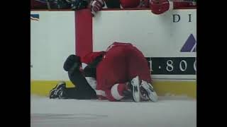 Claude Lemieux hit on Kris Draper 1996 Playoffs  CBC Feed [upl. by Wain865]