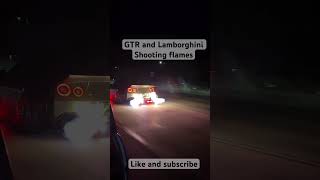 GTR vs Lamborghini at night POV [upl. by Steep]