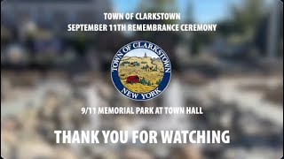 Town of Clarkstown 911 Remembrance Ceremony 2024 [upl. by Oruntha30]