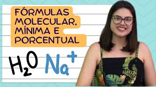 Aula 8  Fórmulas molecular mínima e porcentual [upl. by Etnor]