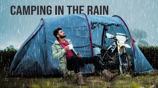 Camping in the rain  Motorcycle Camping  Sri lanka 🇱🇰 [upl. by Thornton]