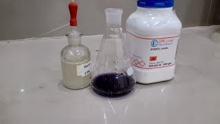 Preparation of Starch 1 indicator solution for titration [upl. by Diandra]