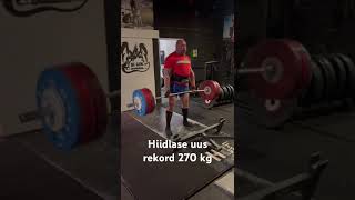 Hiidlase rekord 270 kg [upl. by Edac]