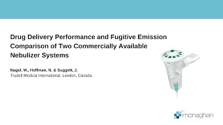 Drug Delivery Performance and Fugitive Emission Comparison  Nebulizer Systems [upl. by Trumann]