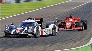 Ferrari F1 2018 vs Porsche 919 Hybrid Le Mans [upl. by Egdamlat]