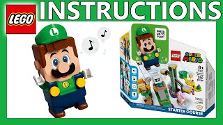 3D LEGO instructions  3D  Adventures with Luigi Starter Course  71387  LEGO Super Mario 2021 [upl. by Eednas]