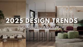 2025 Interior Design Trends You NEED TO KNOW NOW [upl. by Cleres]