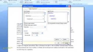 How to Create a Table of Contents in Word 2007 For Dummies [upl. by Waters]