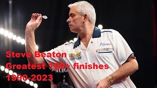 Steve Beaton  Greatest 100 Darts Finishes 19902023 [upl. by Yema602]