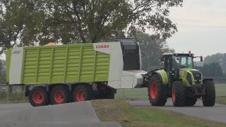 Claas Axion en Claas Cargos 9600 Trekkerweb [upl. by Kyl]