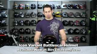 Icon Variant Battlescar Helmet Review at RevZillacom [upl. by Orbadiah]