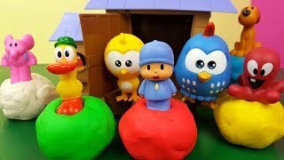 Galinha Pintadinha Abre Bolas Coloridas Com Pocoyo e Sua Turma [upl. by Hsihsa]