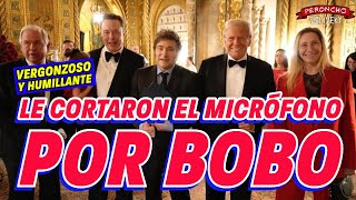 Le cortaron el micrófono a Milei en lo de Trump rompió el récord de payasadas [upl. by Aniara571]