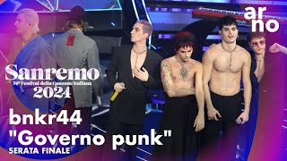 bnkr44  Governo punk  Serata Finale  Sanremo 2024 [upl. by Eiresed]