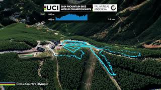 UCI MTB World Championships 2024  Andorra Pal Arinsal  CrossCountry Olympic XCO [upl. by Yahsel]