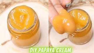 DIY Papaya Skin Brightening Face Cream That Lightens Spots Pigmentation amp All Blemishes Super Fast [upl. by Hoye]